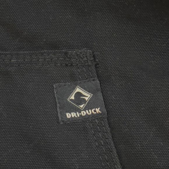 NWT! Dri Duck Black Carhartt Style Waterproof Hooded Canvas Jacket - Men's XL - Picture 3 of 12